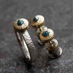 Įkelti vaizdą į galerijos rodinį, Auskarai "Mėlyna Saulė"